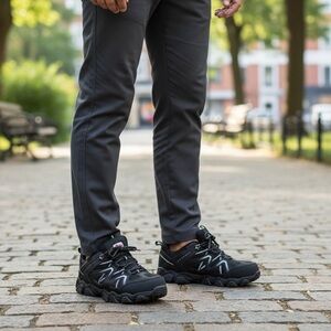 Men’s Black Waterproof Hiking Trail Shoes Sneakers Outdoor Athletic Size 12W